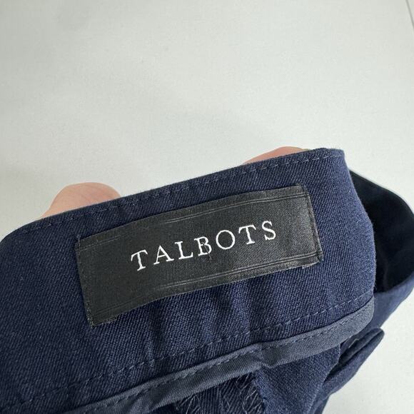 Talbots Womens Dress Pants 24W Blue Hampshire Straight Leg Ankle Trouser Career - Picture 13 of 15
